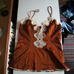 Lingerie esque silk camisole